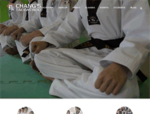 Tablet Screenshot of changstaekwondo.ca